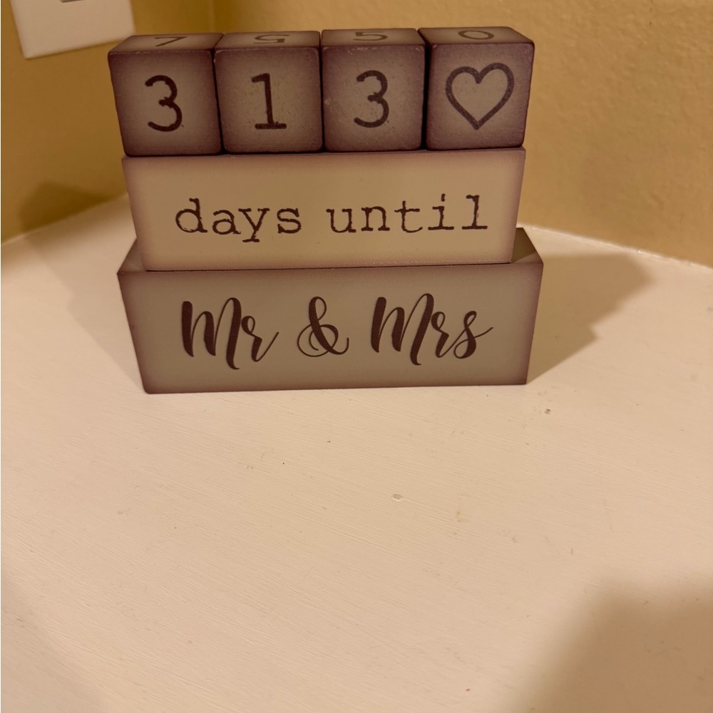 Countdown Blocks for Wedding